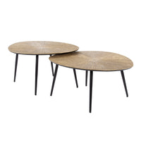 ARCHITECTURE Industrial coffee table 100cm oiled oak black frame