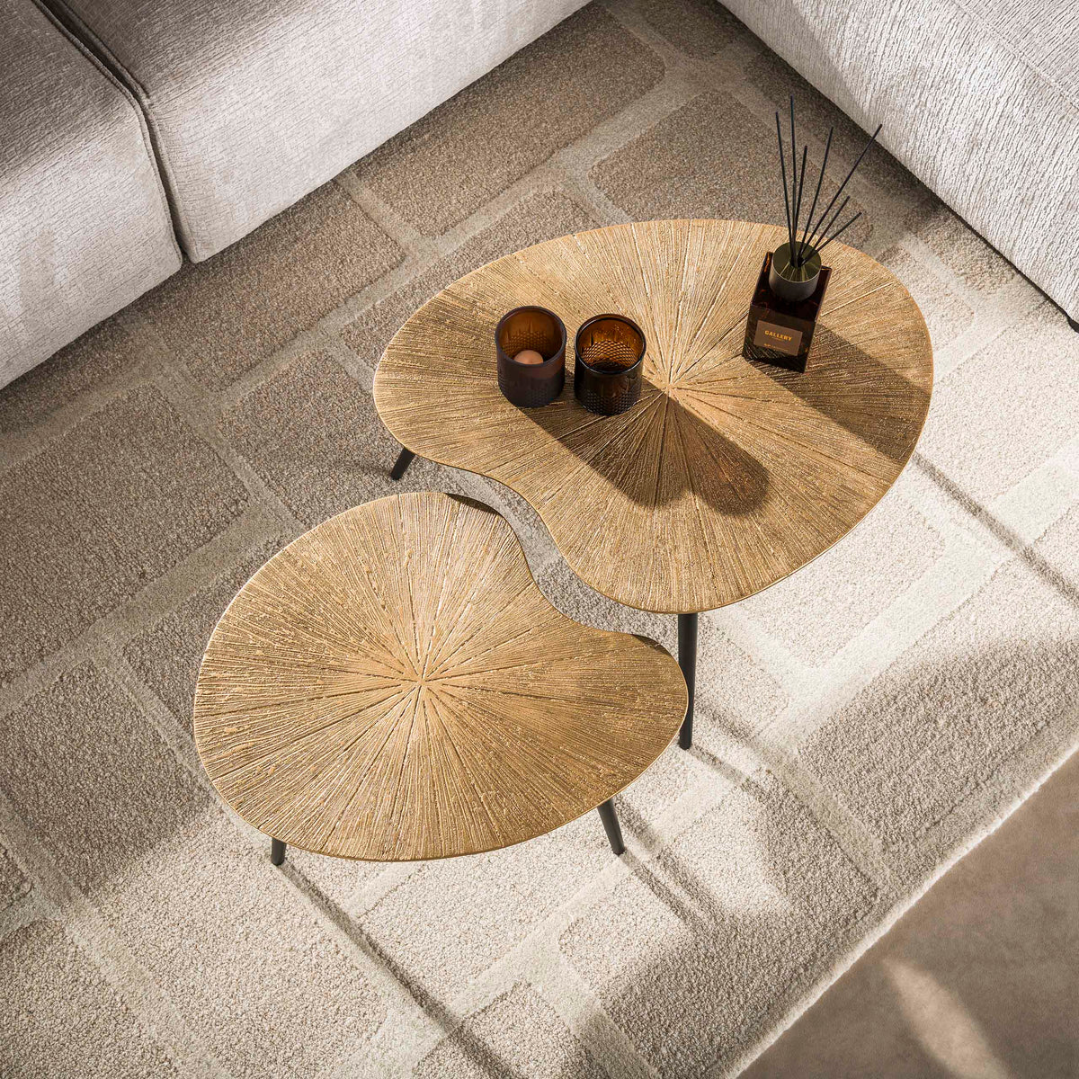 ARCHITECTURE Industrial coffee table 100cm oiled oak black frame