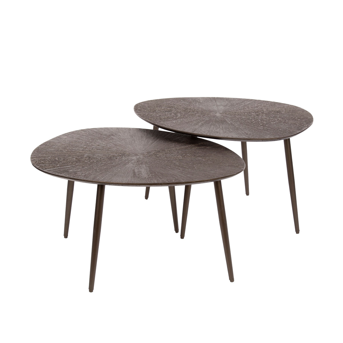 ARCHITECTURE Industrial coffee table 100cm oiled oak black frame
