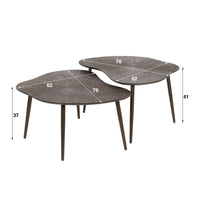 ARCHITECTURE Industrial coffee table 100cm oiled oak black frame