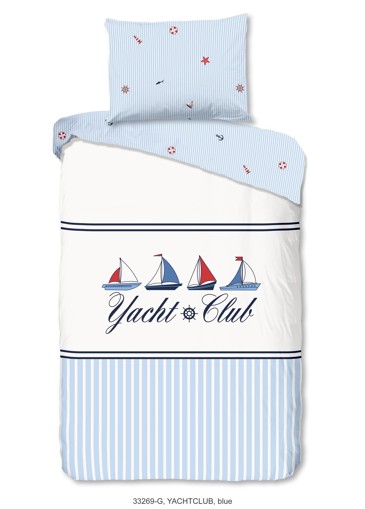 Bettwäsche YACHTCLUB Bettbezug mit Kissenbezug