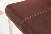 SAMSON Freischwinger Stuhl Edelstahlrahmen mit Komfortgriff