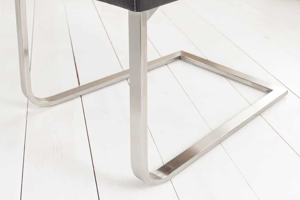 SAMSON Freischwinger Stuhl Edelstahlrahmen mit Komfortgriff