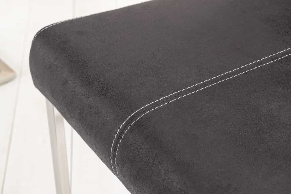 SAMSON Freischwinger Stuhl Edelstahlrahmen mit Komfortgriff