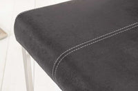 SAMSON Freischwinger Stuhl Edelstahlrahmen mit Komfortgriff