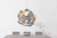 INFINITY HOME Modern design hanging light 70cm black gold pendant light