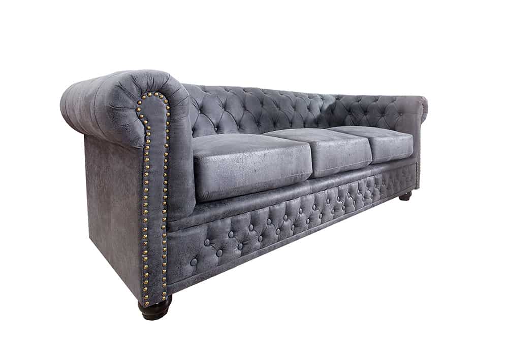 Design 3er Sofa CHESTERFIELD 200cm antik Federkern 3-Sitzer Loungesofa