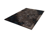 SIGNS OF HERITAGE Orientalischer Baumwoll Teppich 240x160cm dunkel blau florales Muster