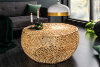 LEAF Filigraner Couchtisch 80cm Metall handmade Blatt-Design