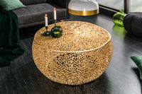 LEAF Filigraner Couchtisch 80cm Metall handmade Blatt-Design