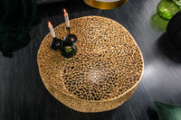LEAF Filigraner Couchtisch 80cm Metall handmade Blatt-Design