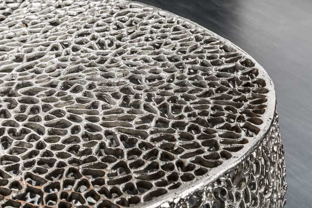 LEAF Filigraner Couchtisch 80cm Metall handmade Blatt-Design