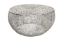 LEAF Filigraner Couchtisch 80cm Metall handmade Blatt-Design