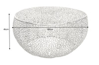 LEAF Filigraner Couchtisch 80cm Metall handmade Blatt-Design