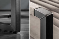 BIG ASTON Moderner Freischwinger Armlehnenstuhl Federkern Eisengestell