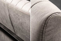 BIG ASTON Moderner Freischwinger Armlehnenstuhl Federkern Eisengestell