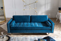 Design 3-Sitzer Sofa COZY VELVET 220cm Samt Federkern Lounge