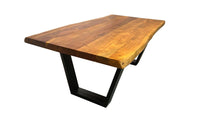 ARCHITECTURE Industrial coffee table 100cm oiled oak black frame