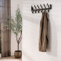 Garderobe Tubo 2x6 Haken / Drift brown