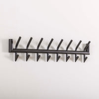 Garderobe Tubo 2x8 Haken / Matt dunkelgrau