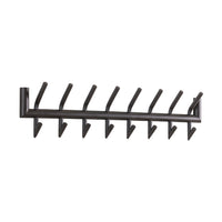 Garderobe Tubo 2x8 Haken / Matt dunkelgrau