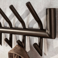 Garderobe Tubo 2x8 Haken / Matt dunkelgrau
