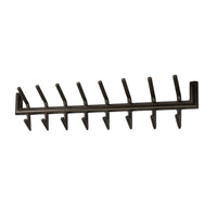 Garderobe Tubo 2x8 Haken / Matt dunkelgrau