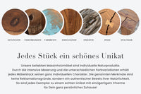 INDUSTRIAL STORAGE Upcycling Design Couchtisch 70cm weiß Mangoholz handmade