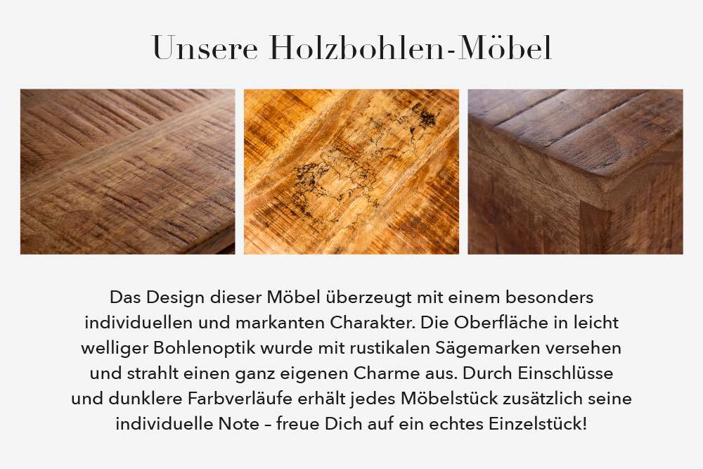 INDUSTRIAL STORAGE Upcycling Design Couchtisch 70cm weiß Mangoholz handmade
