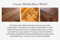 INDUSTRIAL STORAGE Upcycling Design Couchtisch 70cm weiß Mangoholz handmade