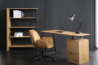 STUDIO Industrial Regal 154cm Eichenoptik Metallgestell Bücherregal