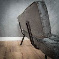 Esszimmerbank 180cm / Wax PU schwarz