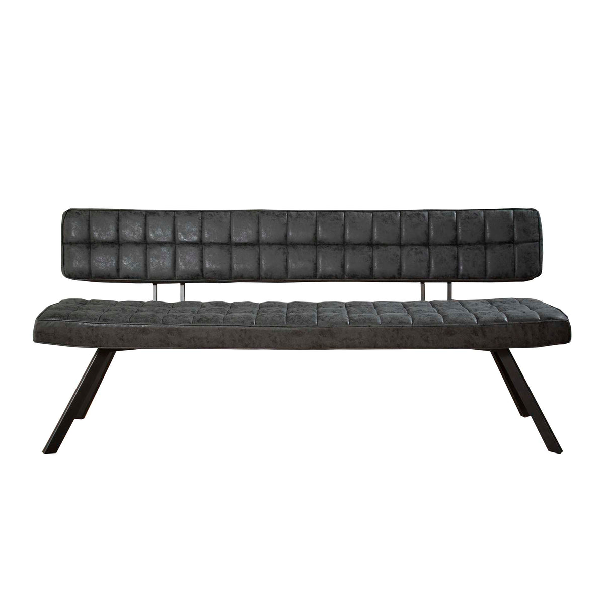 Esszimmerbank 180cm / Wax PU schwarz
