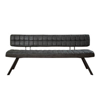 Esszimmerbank 180cm / Wax PU schwarz