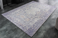 OLD MARRAKESCH Orientalischer Baumwoll-Teppich 230x160cm blau Vintage Muster