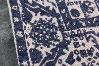 OLD MARRAKESCH Orientalischer Teppich 230x160cm Beige-Blau Used Look