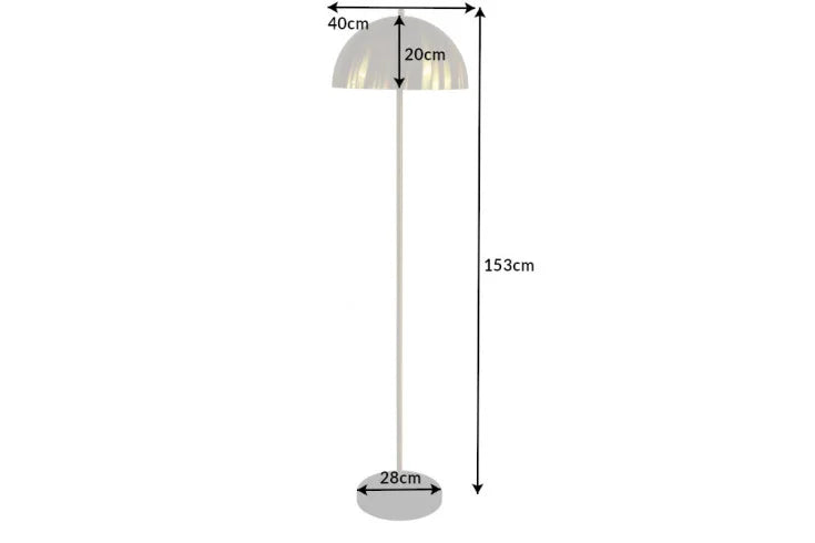 BURLESQUE Elegante Stehlampe 153cm gold