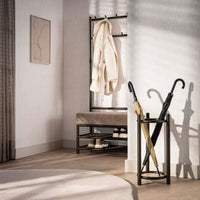 Schirmständer Luno rund / Drift brown Travertin