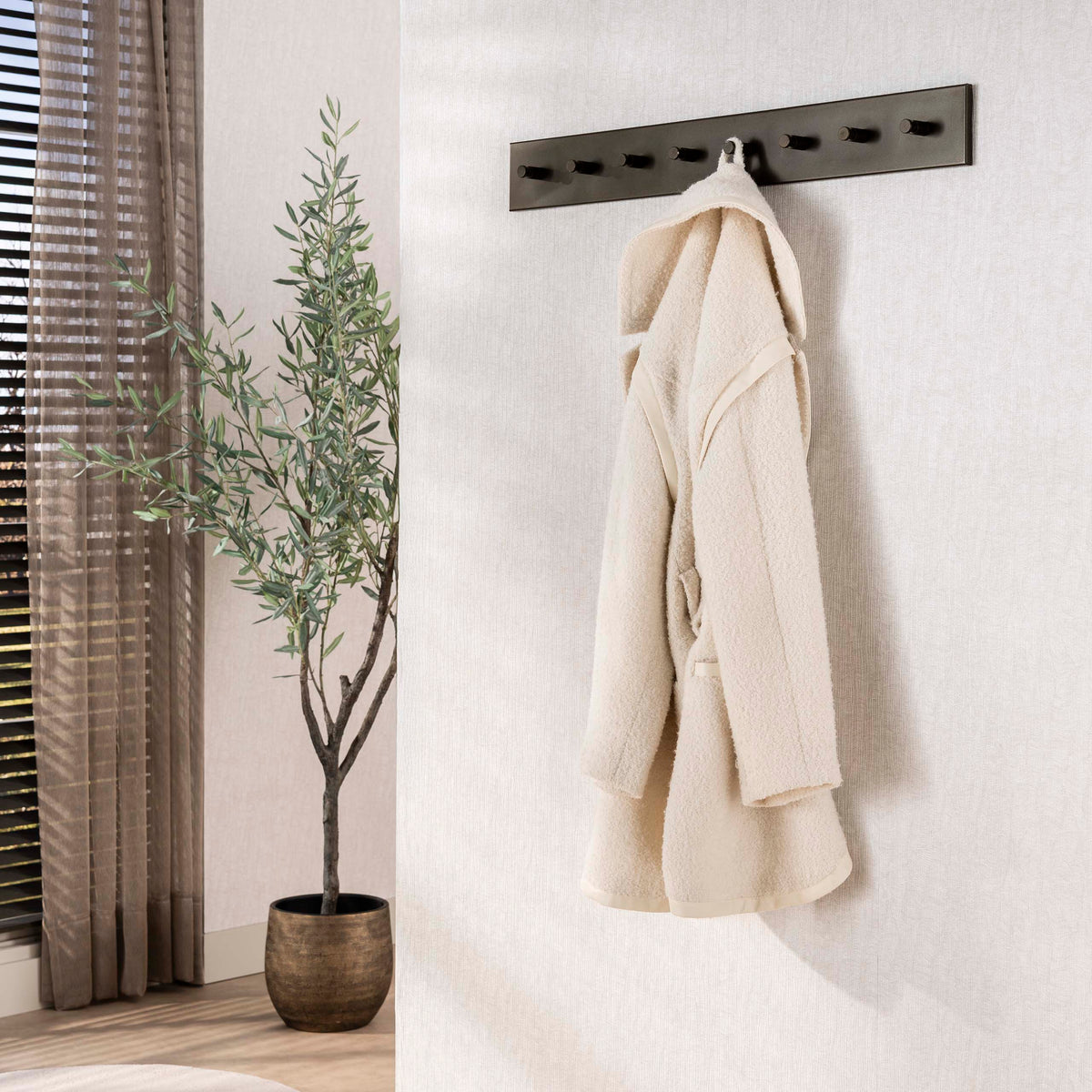 Garderobe Terra mit Haken / Drift brown
