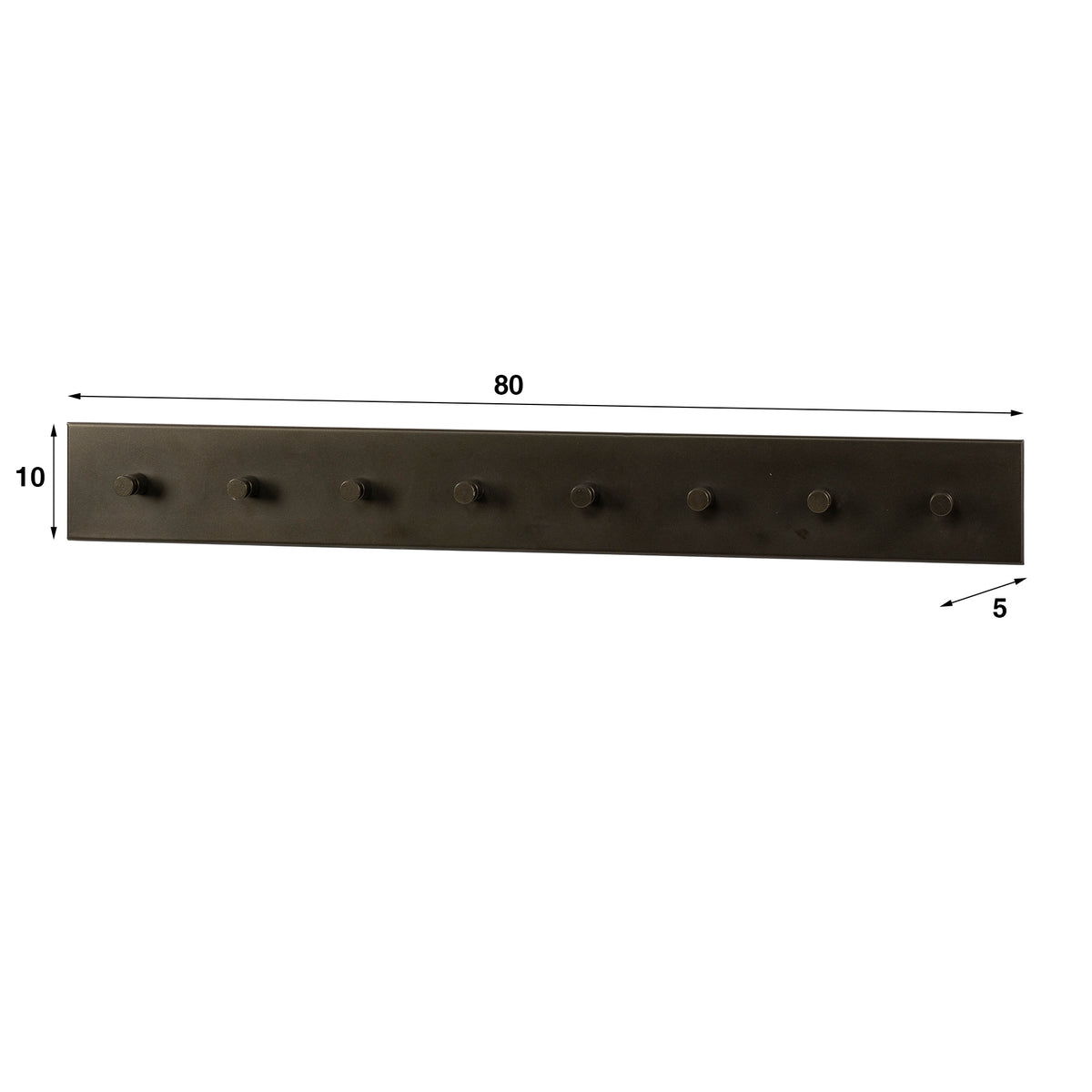 Garderobe Terra mit Haken / Drift brown