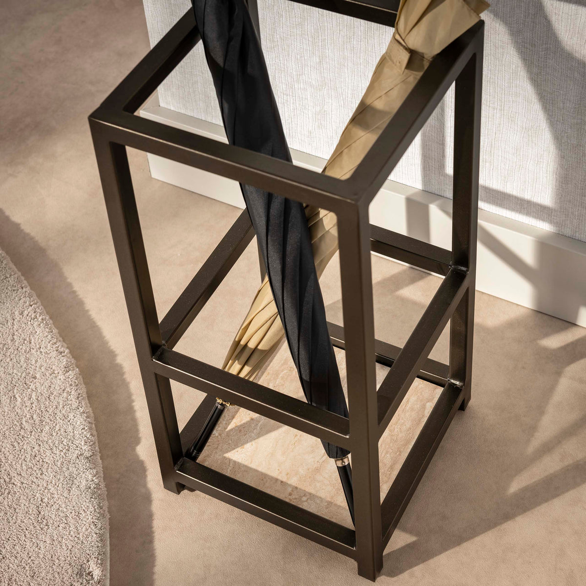 Schirmständer Terra Quadrat / Drift brown