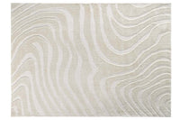 Design Teppich WAVE 240x170cm creme beige 3D-Effekt