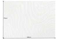 Design Teppich WAVE 240x170cm creme beige 3D-Effekt