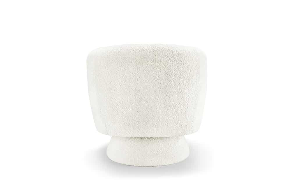 BOSSA NOVA Drehbarer Design Sessel 80cm Bouclé