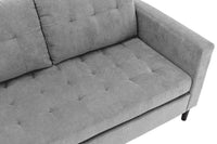 STOCKHOLM Retro Ecksofa 220cm Cord Federkern 3-Sitzer