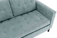 STOCKHOLM Retro Ecksofa 220cm Cord Federkern 3-Sitzer