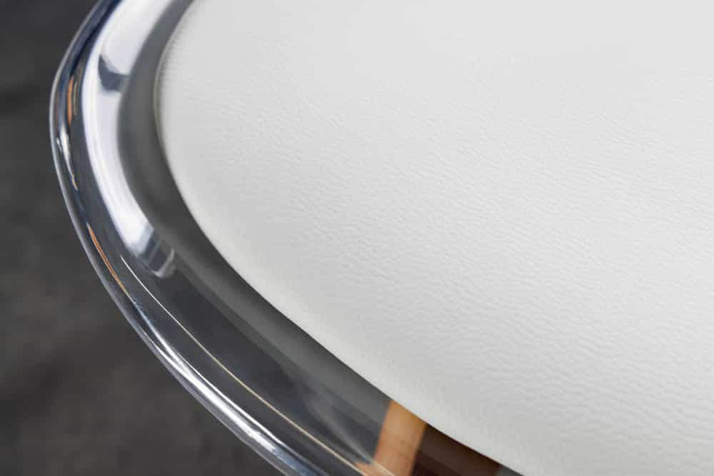Design Stuhl SCANDINAVIA MEISTERSTÜCK transparent Kunststoff Buchenholz natur