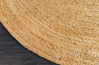 Ovaler Teppich PURE NATURE 230x160cm Jute handgewebt Flachgewebe