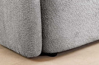 ART DECO Modernes Sofa 200cm Bouclé 3-Sitzer Couch inkl. Kissen