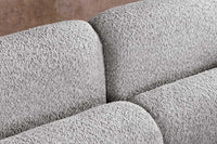 ART DECO Modernes Sofa 200cm Bouclé 3-Sitzer Couch inkl. Kissen